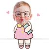 Chibi sinh nhật bé gái cute - Set 2 (chọn mẫu)