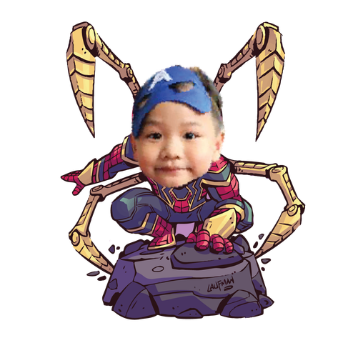  Chibi Người Nhện - Spiderman Mẫu 02 