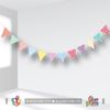 Bộ cờ tam giác hoạ tiết 12 lá