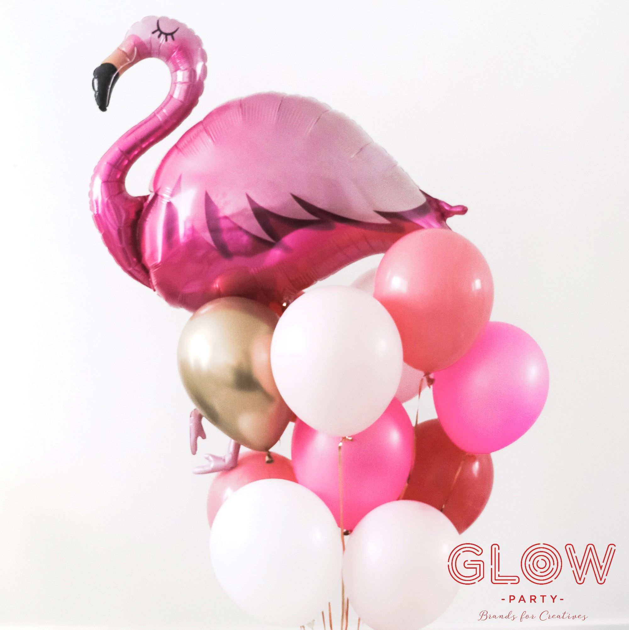 Combo bóng bay Heli - Hồng hạc