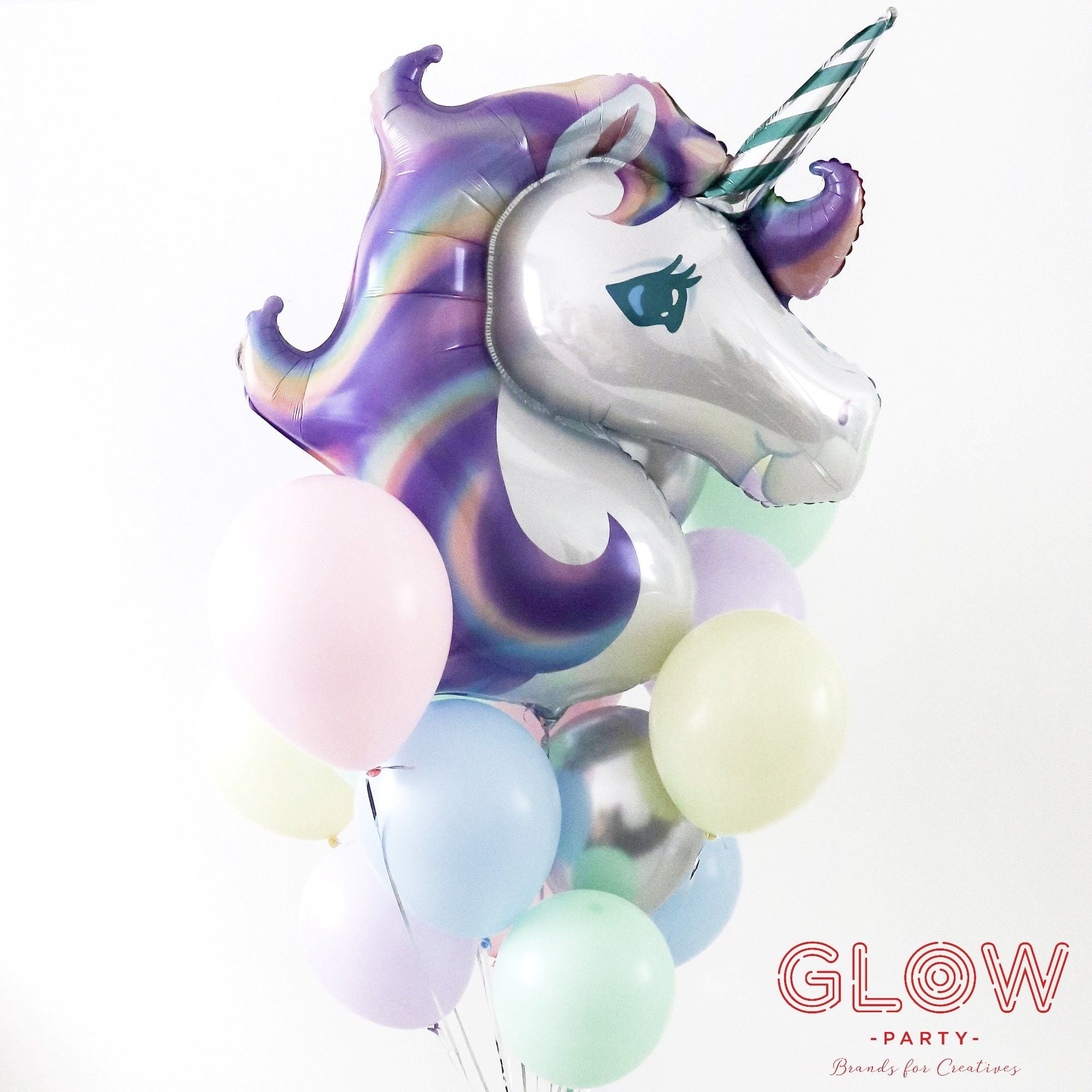Combo bóng bay Heli - Kỳ lân Unicorn set 2