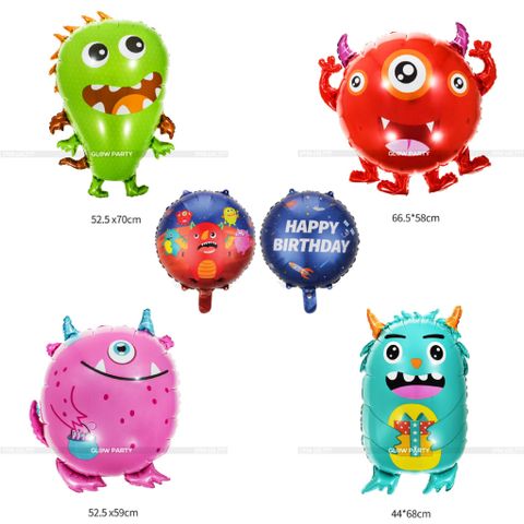 Combo bóng chủ đề Monster 5 món