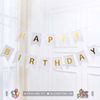 Dây cờ Happy Birthday đuôi cá kim tuyến