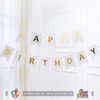 Dây cờ Happy Birthday đuôi cá kim tuyến