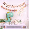 Dây treo chữ Happy Anniversary ép kim