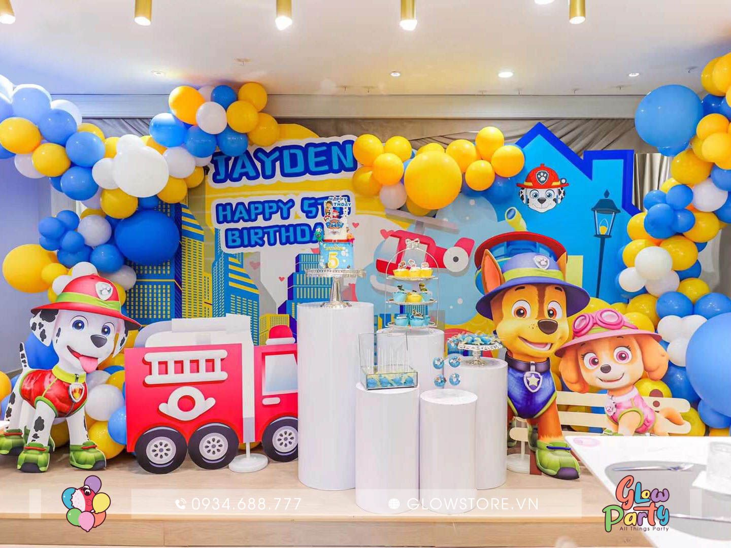 Mẫu trang trí chủ đề Paw Patrol