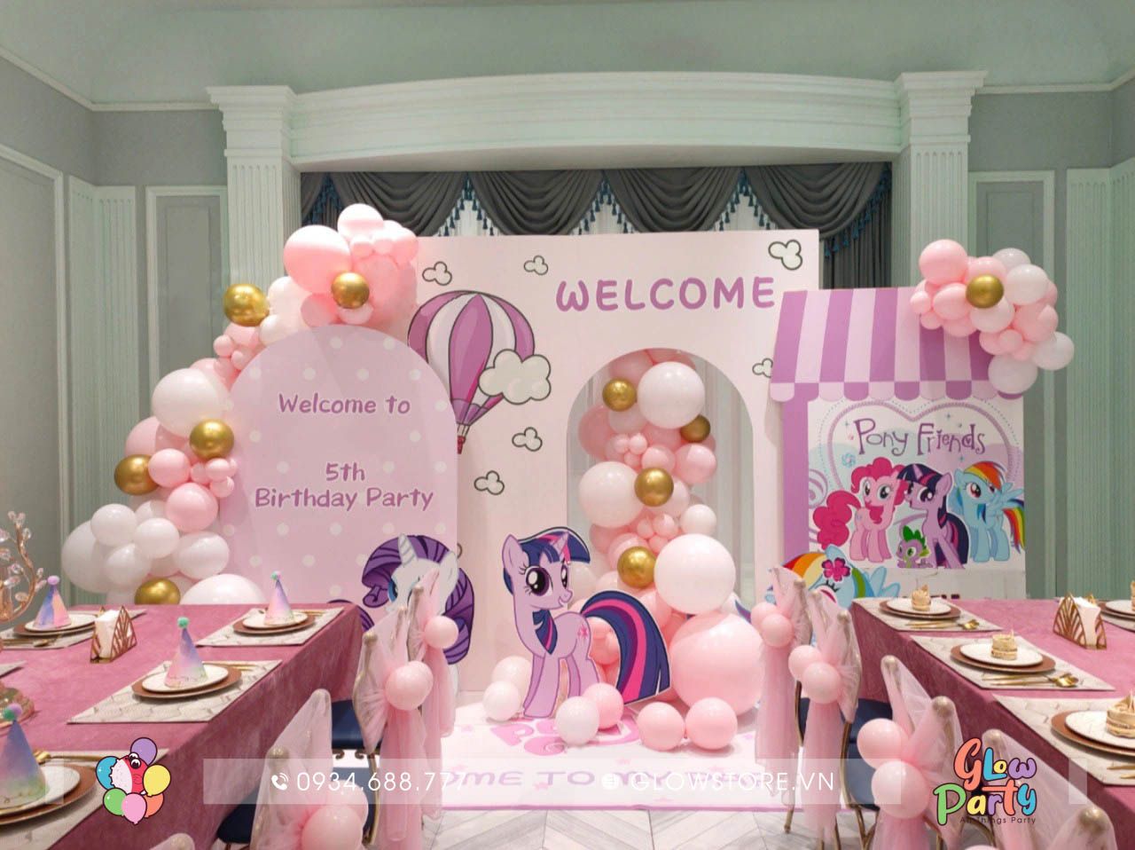 Mẫu trang trí chủ đề Pony