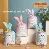 Túi đựng kẹo tai thỏ nhỏ kèm nơ - Mix mẫu - Set 10 cái