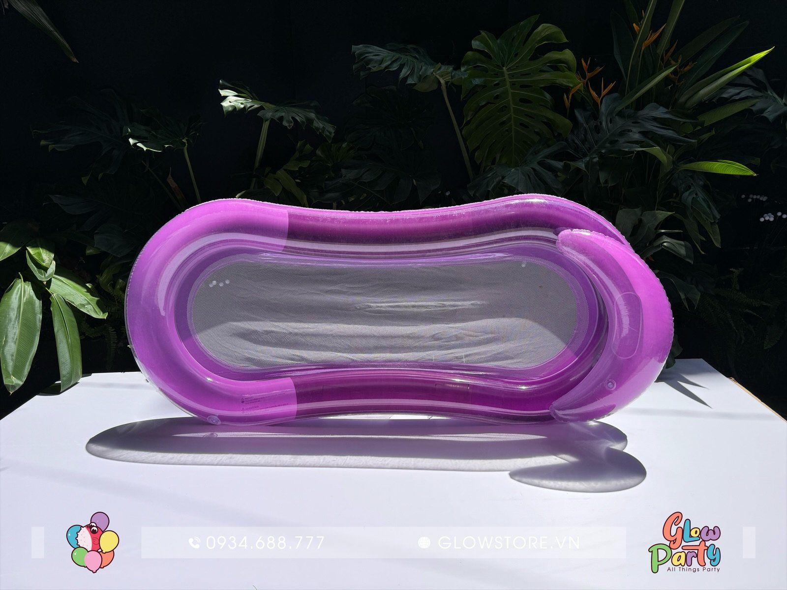 Phao PVC - Phao Giường - Tím