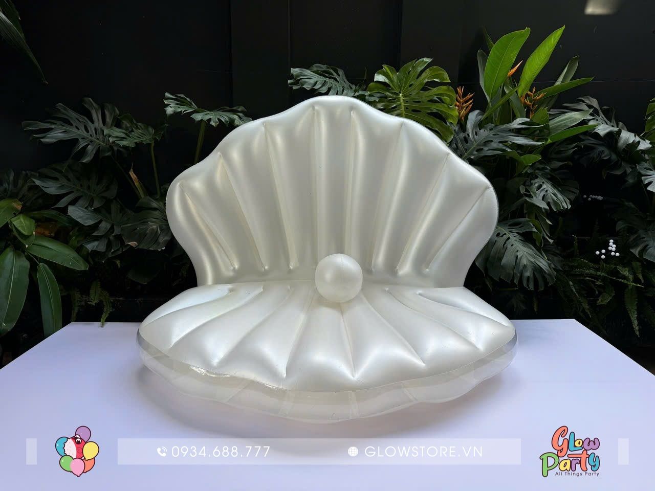 Phao PVC - Phao Vỏ sò - trắng