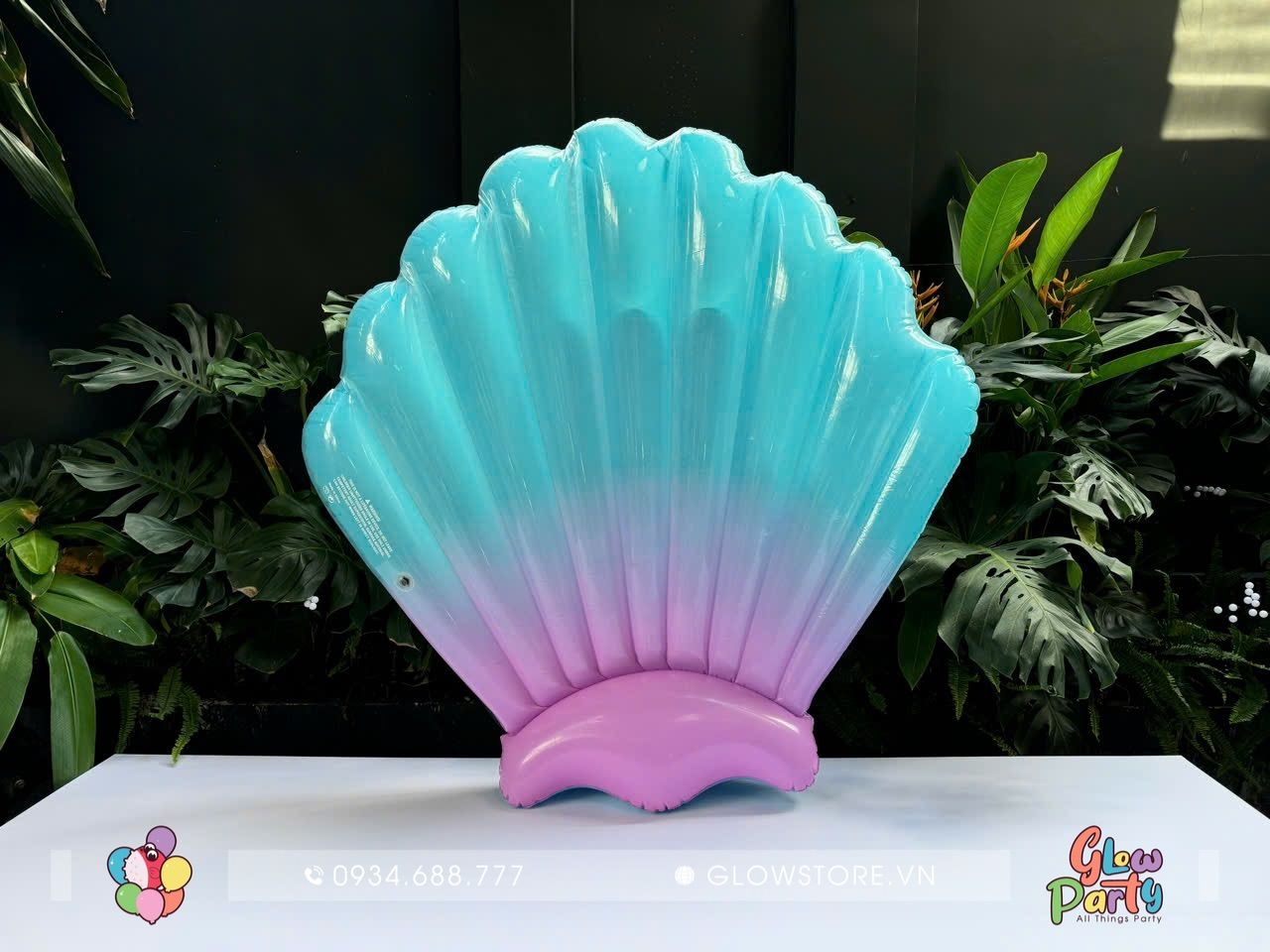 Phao PVC - Phao Vỏ sò - Ombre xanh tím