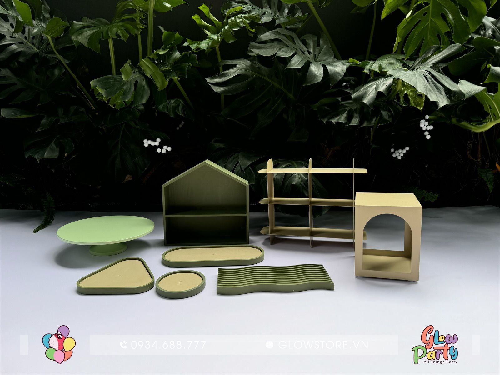 Bộ Kệ Xanh Bơ - Set Nhỏ 1