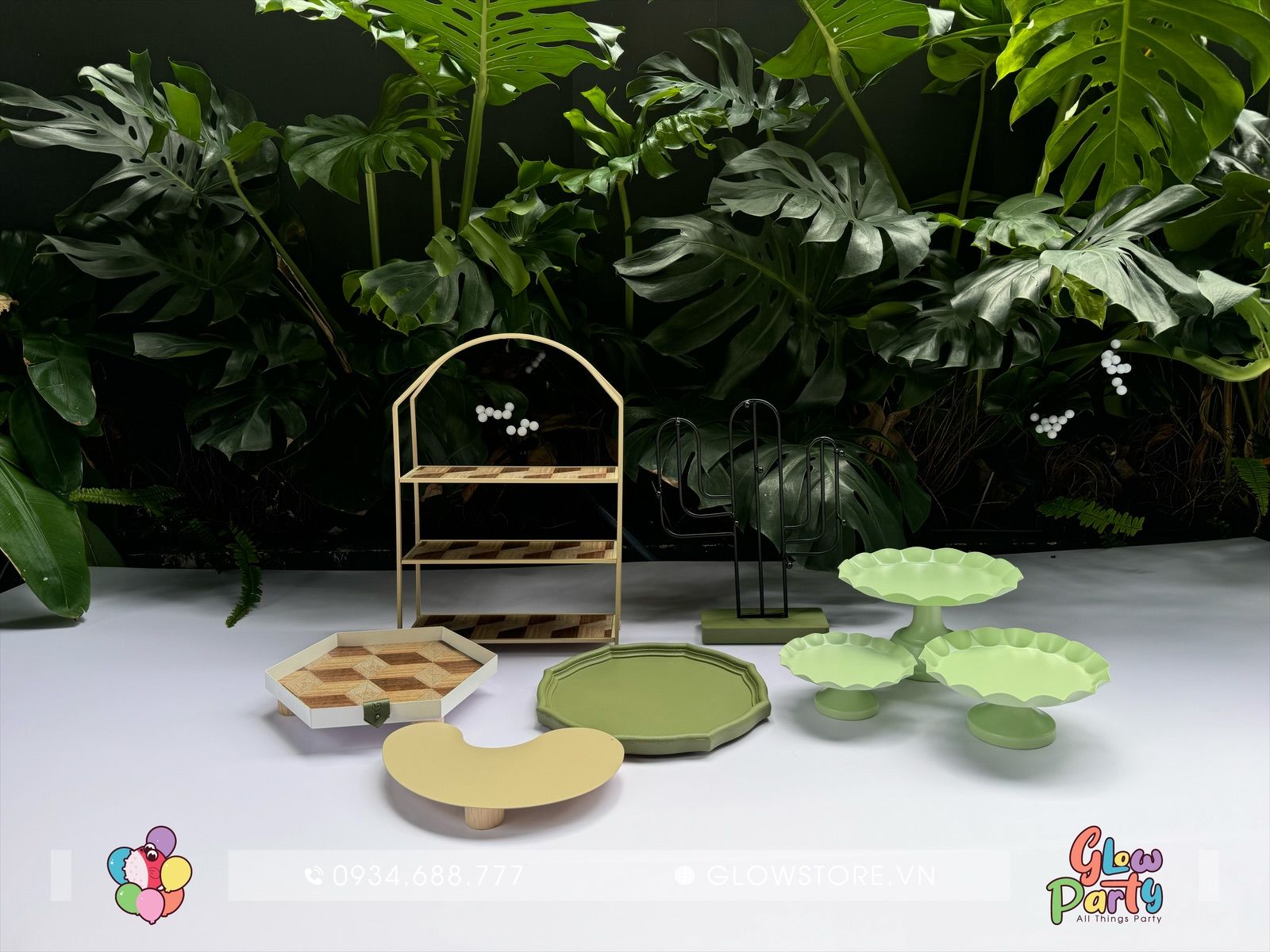 Bộ Kệ Xanh Bơ - Set Nhỏ 2