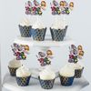 Que cắm Bánh Cupcake - Superhero  (set 10)