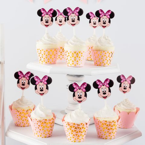  Que cắm Bánh Cupcake - Minnie (set 10) 