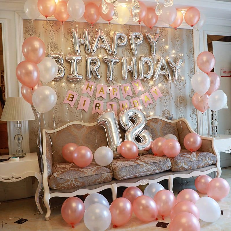 Combo trang trí phòng Mẫu 08 - Rose Gold