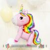 Bóng nhôm ngựa Unicorn 1 sừng 4D - Nhiều màu