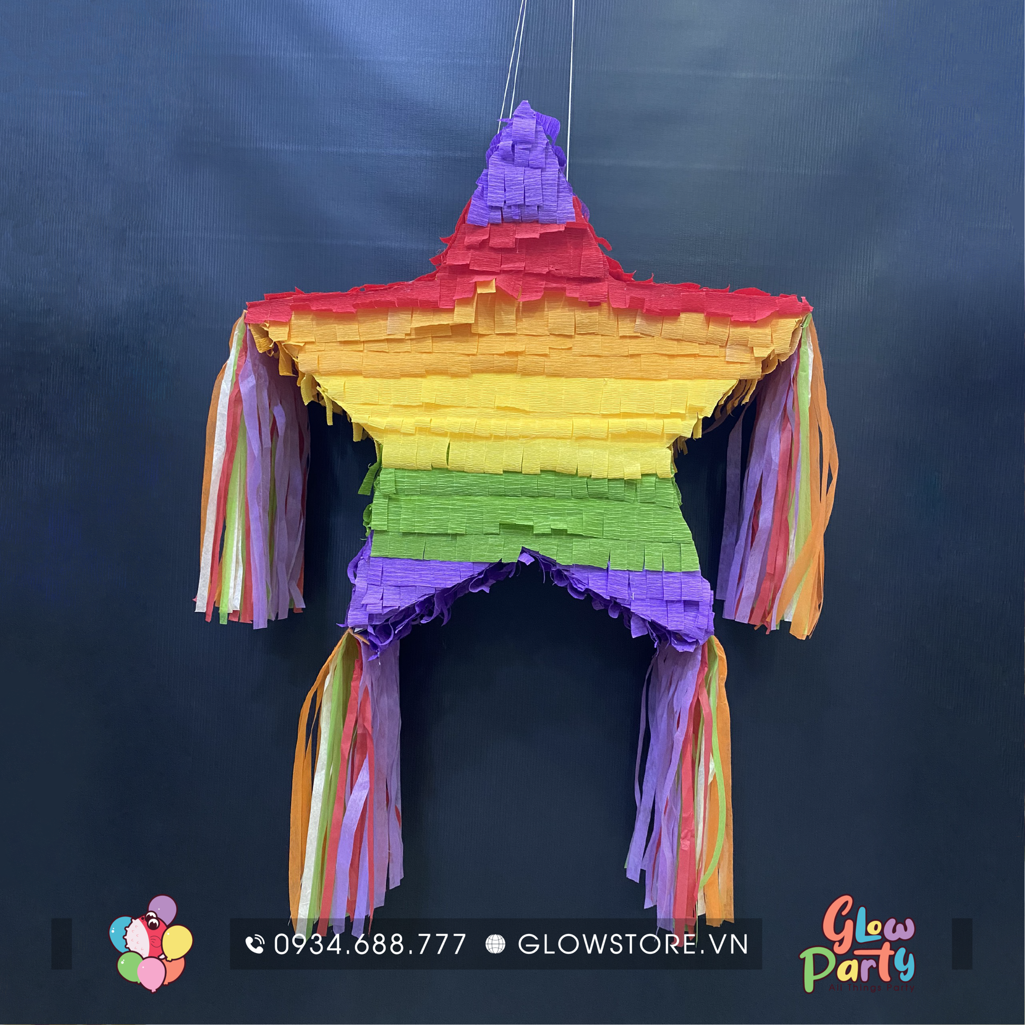 Pinata Ngôi Sao Ngũ Sắc