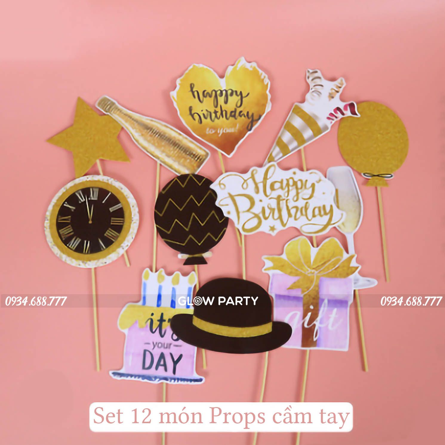 Bộ 12 Props chụp hình chủ đề - Gatsby