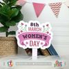 Props chụp hình cầm tay - Happy Women's Day