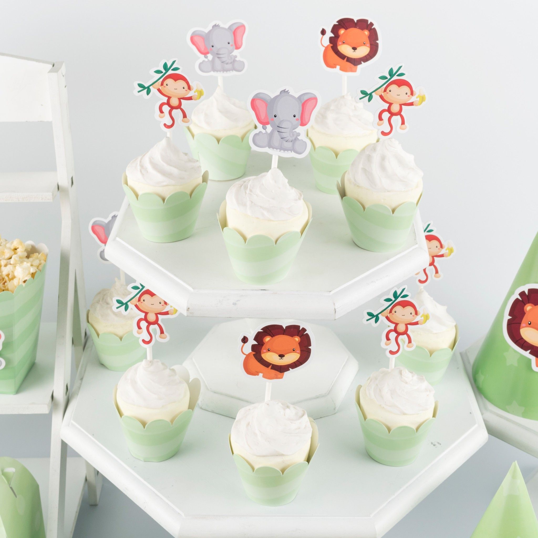 Quấn bánh Cupcake - Xanh Cốm Digital