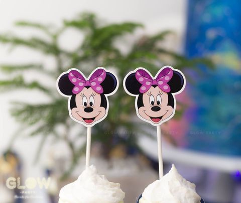  Que cắm Bánh Cupcake - Minnie (set 10) 