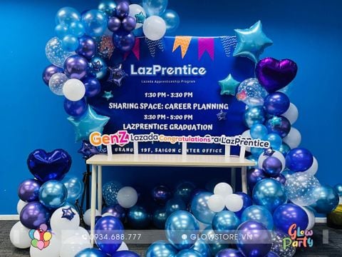 Một góc trang trí cho sự kiện chào đón thực tập sinh tại Lazada #Lazadaprentice
