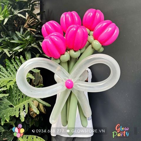 Bó hoa bong bóng quà tặng - Balloon Flower Bouquet - 7