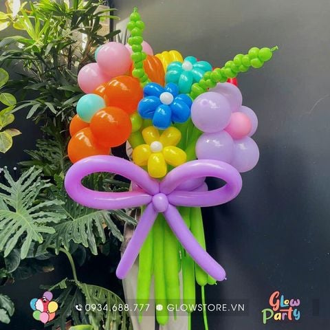 Bó hoa bong bóng quà tặng - Balloon Flower Bouquet - 1 