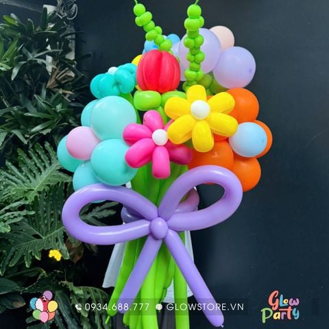 Bó hoa bong bóng quà tặng - Balloon Flower Bouquet - 1