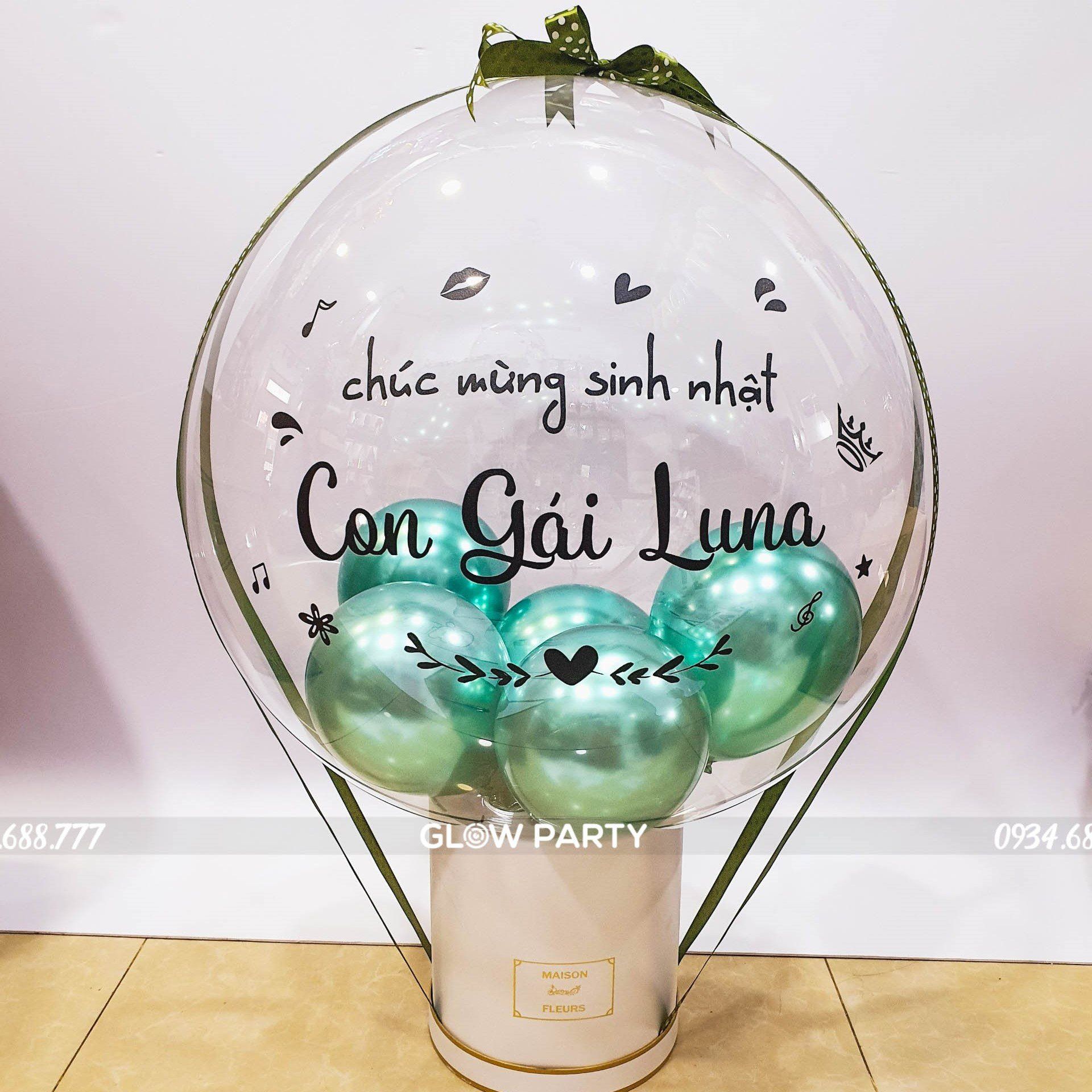 Trụ bong bóng jumbo khí heli trang trí sinh nhật XV405