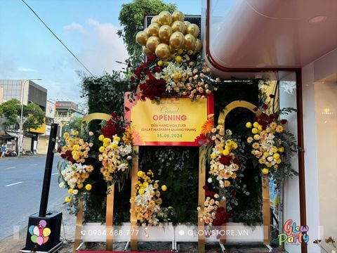 feedback trang trí bóng bay mừng khai trương cơ sở Dalat hasfarm