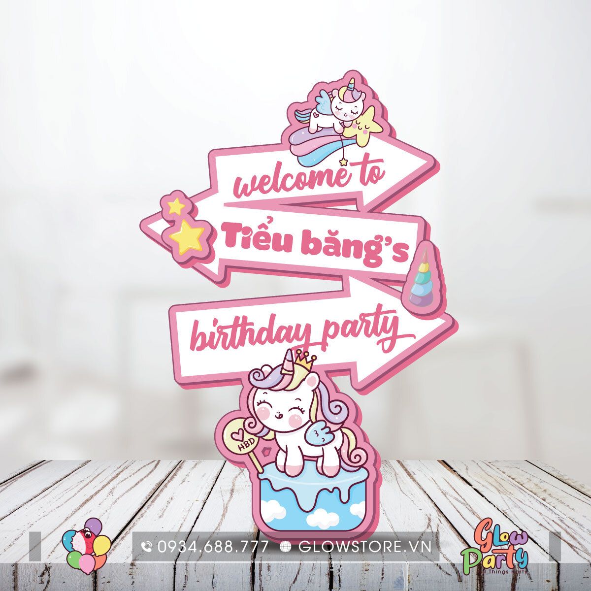 Bảng Welcome - Unicorn