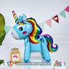 Bóng nhôm ngựa Unicorn 1 sừng 4D - Nhiều màu