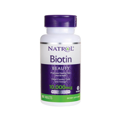 Viên uống bổ sung Vitamin Biotin Natrol 10.000mcg - 100 viên