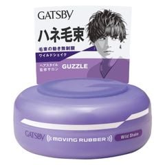 Sáp vuốt tóc Gatsby Moving Rubber Tím - Wild Shake - 80g