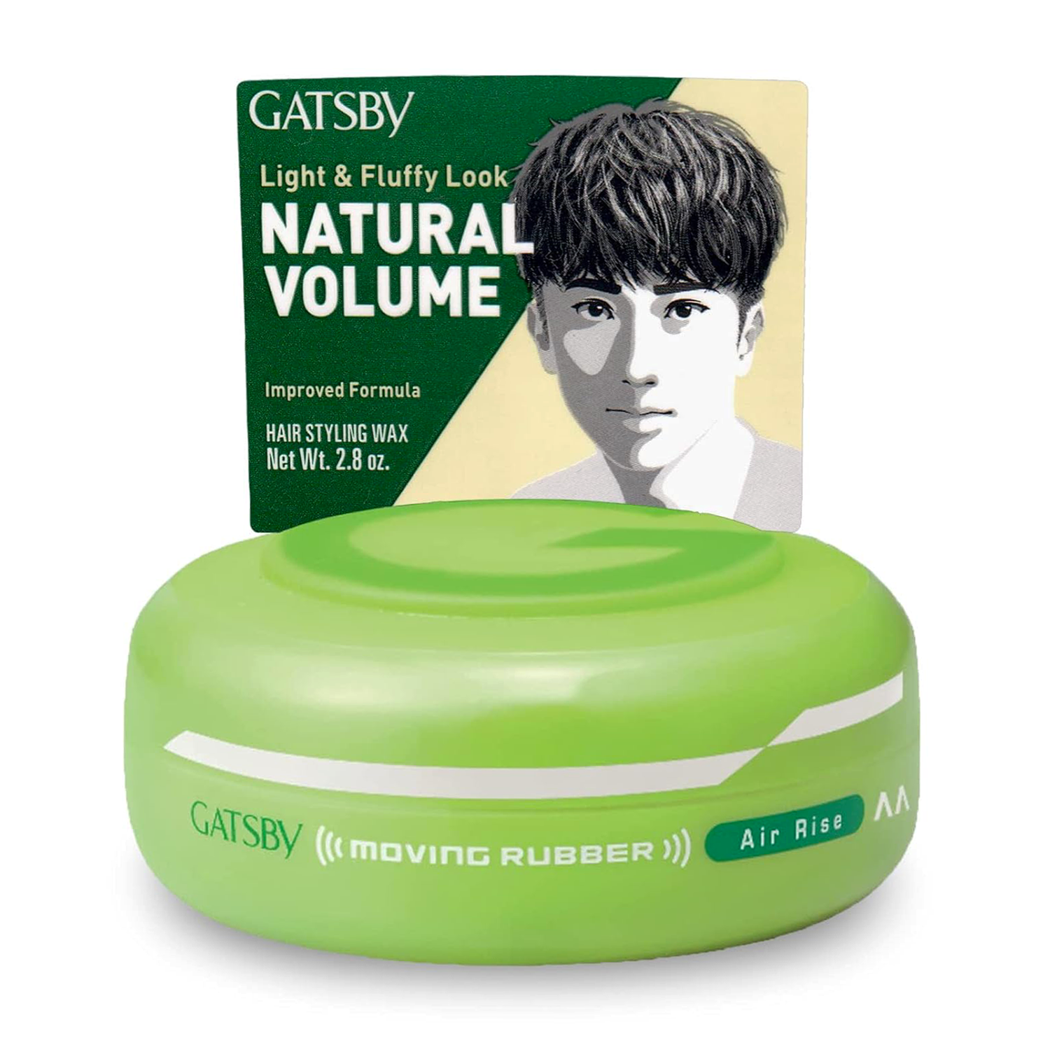 Sáp vuốt tóc Gatsby Moving Rubber Xanh lá Air Rise 80g Hair Bros