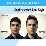 Sáp vuốt tóc Gatsby Moving Rubber Xanh biển - Cool Wet Wax - 80g