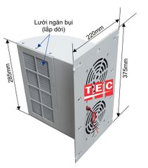 HỆ THỐNG QUẠT THÔNG GIÓ CHO NHÀ TRẠM BTS TEC-DC2x12038
