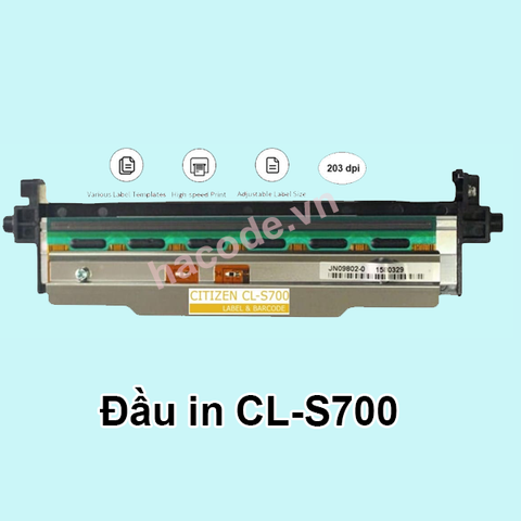  Đầu in mã vạch Citizen CL-S700 203dpi 