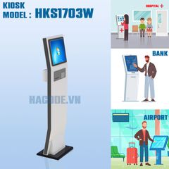 Kiosk bán vé, xếp hàng lấy số 17inch HKS1703W