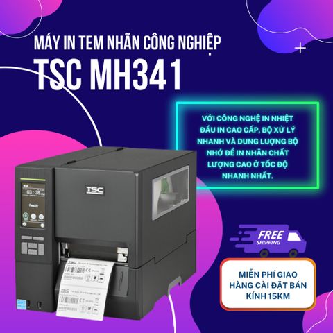 Máy in tem mã vạch TSC MH341 300dpi