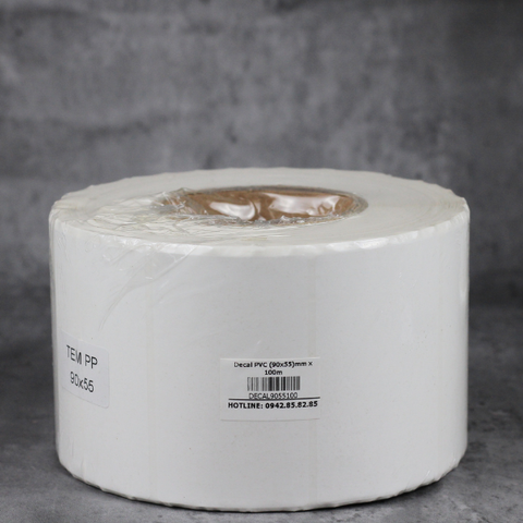Decal PVC (90x55)mm x 100m 