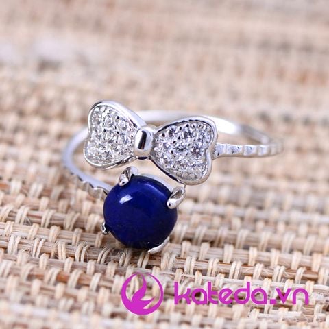 Nhẫn Nơ Đá Lapis Lazuli KATEDA