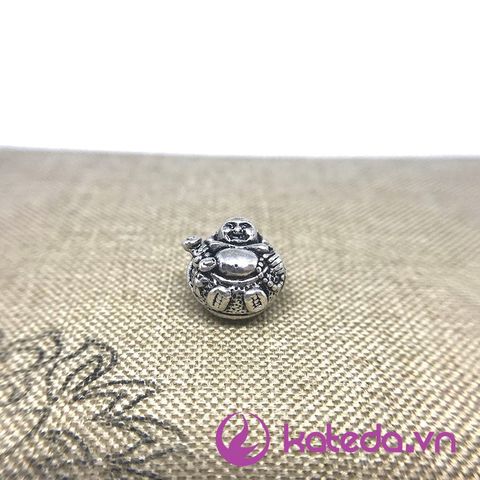 Charm Bạc Thái Hình Phật Shakya 12x11mm KATEDA