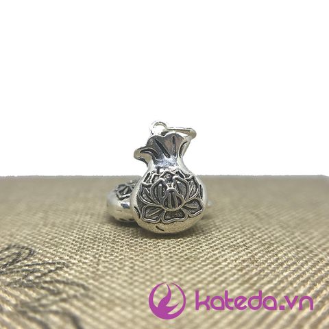 Charm Bạc Thái Túi Tiền Hoa Sen Size 11*17mm KATEDA