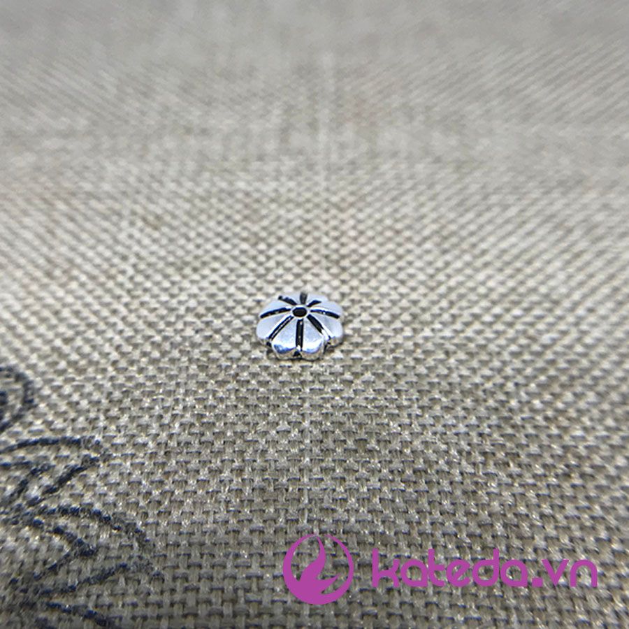 Charm Hoa Bạc Thái Số 3 Size 5.5mm KATEDA