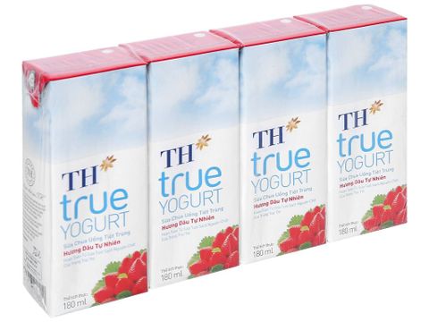  SCU TT HUONG DAU TU NHIEN TH TRUE YOGURT 180ML 4HOP/LOC 