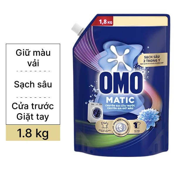  NUOC GIAT MAY GIAT OMO C.TRUOC GIU MAU 1.8KG*4 