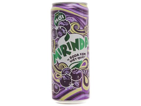  NƯỚC NGỌT CÓ GA MIRINDA VỊ SODA KEM VIỆT QUẤT LON 320ML 